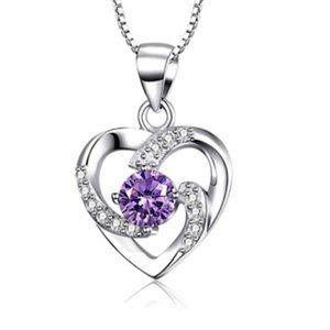 💎Zircon Stone Purple 925 Sterling Silver Pendant
